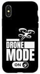 Coque pour iPhone X/XS Mode drone sur drone pilote drôle