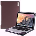Broonel Purple Leather Laptop Case Compatible with HP Stream Laptop Pc 11.6"