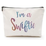 Jag är en Swiftie Makeup Bag Kosmetisk Väska Sångare Team Era Tour Taylor Swift Fan Present