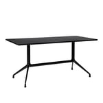 About a Table AAT10 - Black Base - Black Linoleum - 180x90x73 cm