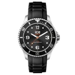 Ice-watch armbandsur - 020360 - ICE stål - Silverklocka herr med silikonband (liten)