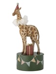 Bloomingville Flor Candlestick, Brown, Polyresin Multi/patterned