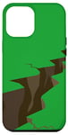 Coque pour iPhone 14 Pro Max Papier peint vintage motif terre craquelée de couleur verte
