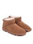 Just Sheepskin Grace mini boots - Brown, Brown, Size 5, Women