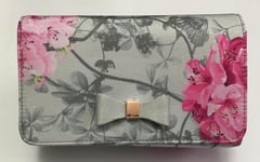 TED BAKER - ALINE - Babylon Bow Evening Bag - Grey  (Brand New With Tag)
