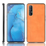 SPAK OPPO Find X2 Neo Case,Soft TPU Frame + PU Leather Hard Cover Protection Case for OPPO Find X2 Neo (Yellow)