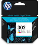HP 302XL Black & 302 Std Capacity Colour Ink Cartridge F6U68AE F6U65AE