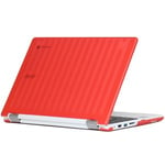 mCover Light weight Hard Shell Case for 10.1-inch ASUS Chromebook Flip C100PA series laptop only - Red