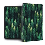DRTWE Case Fit Kindle,Case Fit All New Kindle 2019 Edition 2018 Paperwhite 4 Pq94Wif Cartoon Flower Silicon Cover 10Th Generation Sleeve,Green Pine, No.J9G29R