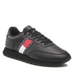 Sneakers Tommy Jeans Leather Runner Tjm Ess EM0EM00898 Triple Black 0GK 45
