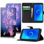 Pro_Gadgets_LTD Universal Wallet Case for 4.0" Smartphones Leather Flip Stand Cover Fits 4.0 to 4.5 inch Mobile Phones (Butterfly Style 7)