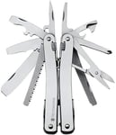Victorinox Swiss Tool Swiss Army Pocket Knife, Large, Multi Tool, 28 Functions, Locking Blade, Case, Silver