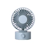 SNOWINSPRING Portable Quiet Usb Desk Fan Home Office Electric Oscillating Table Cooler Top Selling(Blue)