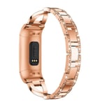 Crystal Armband Fitbit Charge 3/4 Rose Guld