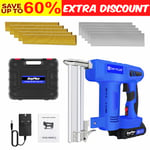 21V Electric Stapler Cordless Brad Nailer 18 Gauge 2 in 1 Nail Gun Heavy Duty