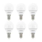 Linkind E14 LED Bulb, Dimmable P45 Golf Ball Bulbs, Small Edison Screw (SES), 5W (40W Equivalent), 5000K Daylight White, 470Lm, CE/RoHS/ErP Certified, Not Suitable for 3-Way Dimmable Lamps, 6-Pack