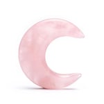 Moonshaped Worry Stone Rose Quartz