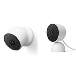 Google Nest Cam | Batterie – caméra de sécurité connectée intérieure-extérieure & Nest Cam (Intérieur - Filaire) Caméra de sécurité pour la Maison – Caméra de sécurité connectée
