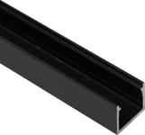 Loox5 aluminiumsprofil overflatemontering LED-lysstripe, 13 mm (sort)
