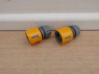 PAIR OF HOZELOCK 2166 HOSE PIPE FEMALE END CONNECTORS