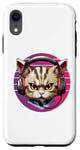 iPhone XR Cat With Earphones Headphones DJ Cats Gaming Musicstyle Case