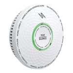 Meross 10 Year Battery Smoke and Carbon Monoxide Alarm, LED Display Smoke CO Detector Complies with EN 14604 and EN 50291 Standards, Auto-Check, 85dB