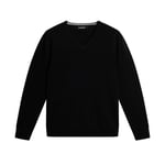 Lymann Merino V-Neck Sweater: L Black