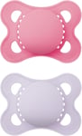 MAM Original Soother 2-6 Months (Pack of 2) Silicone Teat With Travel Case