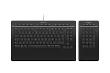 3Dconnexion Keyboard Pro with Numpad - tastatur og numerisk tastatur-sæt - QWERTZ - tysk