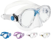 Cressi Kids Marea Jr Scuba Diving and Snorkeling Junior Mask - Transparent/Blue
