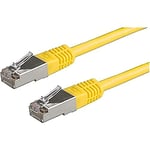 ROLINE Câble LAN S/FTP Cat 5e | cordon réseau Ethernet avec connecteurs RJ45 | jaune 3,0 m