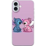 Apple iPhone 16 Plus Genomskinligt Skal Stitch-Kärlek