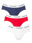 Calvin Klein3 Pack Cotton Stretch Briefs - White/Red/Blue