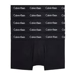 Calvin Klein Men's LOW RISE TRUNK 5PK, BLACK W. BLACK WB, M