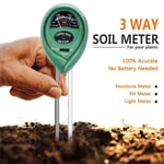 3 In1 Soil Moisture Light Humidity Ph Meter Garden Tester M B