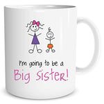 Big Sister Mugs I'm Going to Be A Big Sisterr New Baby Shower Pregnancy Announcement Children's Gift New Born Birthday Present WSDMUG903