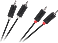 Cabletech RCA (Cinch) x2 - RCA (Cinch) x2 5m svart kabel (KPO3954-5)