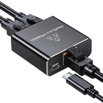 Switch Ethernet RJ45, Switch 1 À 2 Ports 1000Mbps, Métal Répartiteur Ethernet LA