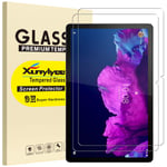 [2 Pack] XunyLyee Screen Protector for Lenovo Tab P11 Plus, [2.5D Round Edges] Anti-Scratch Tempered Glass Film for Lenovo Tab P11 TB-J606F (11 Inch)