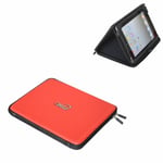 10" Inch EVA Stand Zip  Sleeve Case Cover Bag for 10" inch Tablet iPad Red