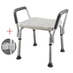 GFQ Shower Stool Bathroom Seat Shower Chair, Bathing Aid for Elderly, Disabled, and Handicapped, Bath Seat Bench