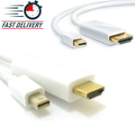 Mini DP Display Port to HDMI Male Thunder Bolt Cable Adapter For MacBook Air Pro