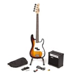 PDT RockJam Full-Size Bass Guitar Kit with 10-Watt Amplifier Tuner Stand & Bag