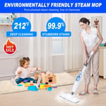 5000w Electric Hot Steam Mop Handheld Cleaner Steamer Floor Carpet Washer Window