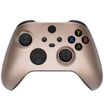 eXtremeRate Rose Gold Replacement Front Housing Shell for Xbox Series X Controller, Custom Cover Faceplate for Xbox Series S Controller - Controller NOT Included