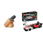 Sabatier Edgekeeper Knife and Acacia Wood Block Set, Self-Sharpening Knives, Set Includes Chef & Lego 76916 Speed Champions Porsche 963, Model Car Building Kit, Racing Vehicle Toy for Kids