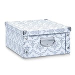 Zeller Present 17973 Vintage Boîte de Rangement Carton Noir 40 x 33 x 3 cm