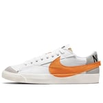 Nike Femme Blazer Low '77 Jumbo Basket, Blanc/Orange/Gris, 38 EU