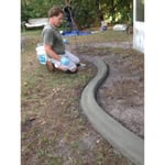 Anpassad kantsten i betong för landskapsarkitektur DIY Den ursprungliga Curb It Yourself