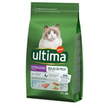 Ultima Feline Sterilized Hairball med ørret - 4,5 kg (3 x 1,5 kg)